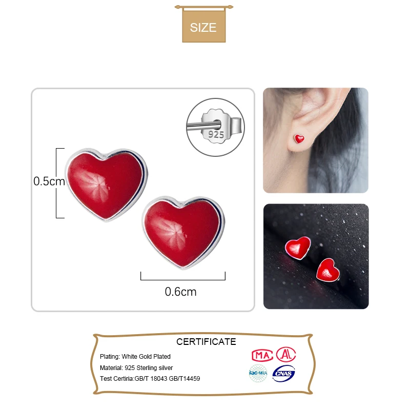 Женские серьги гвоздики из серебра 100% пробы 5 х6 мм|stud earrings|earrings for925 sterling |