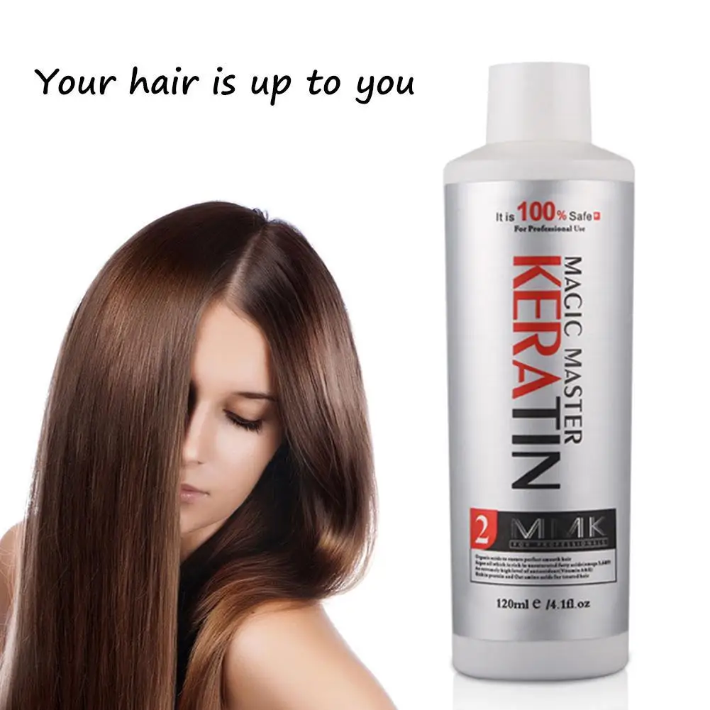 

Professional Keratin Coconut Smelling Without Formalin 120ml Keratin Treatment+Purifying Magic Set Shampoo+Argan Oil Hair M K8N7