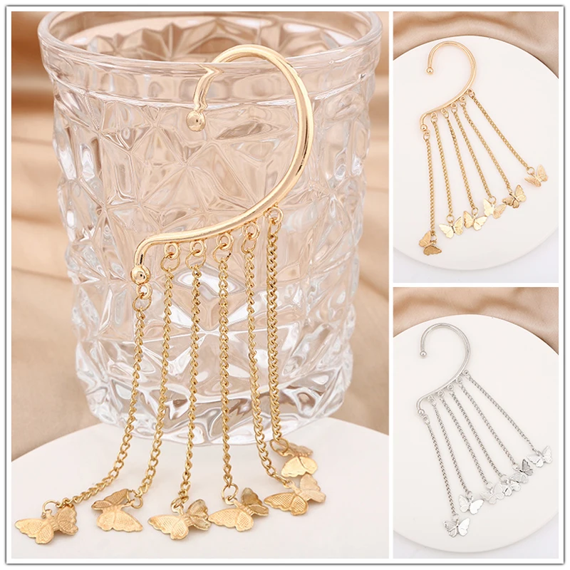 

1 Piece Women's Cutout Geometric Fringe Butterfly Earrings Individually Packaged