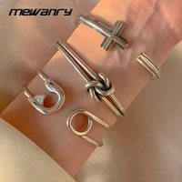 mewanry 925 stamp cross pin knotted vintage bracelet new fashion trendy elegant party jewelry birthday gifts for women