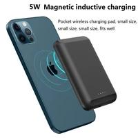5w magnetic built 5000mah battery wireless power bank for iphone 12 pro max 12 mini portable charger mobile power bank