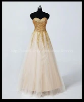 free shipping 2018 new a line real pictures sweetheart frozen tulle sequined party long custom prom gowns bridesmaid dresses