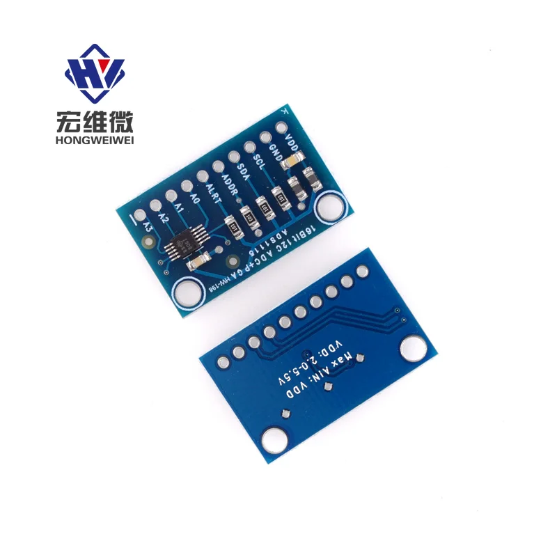 

10 шт. ADS1115 ультра-компактный 16-битный преобразователь аналогово-цифрового модуля ADC макетная плата 4-канальный для Arduino RPi