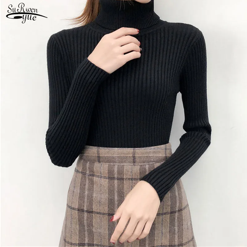 Повседневный вязаный женский свитер с длинным рукавом Осень-зима 2021 Женский