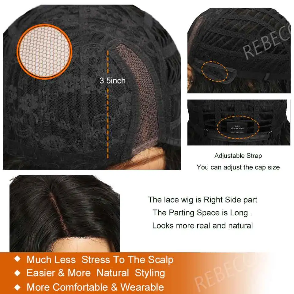 Короткие волосы Ребекка Омбре разных цветов парики из человеческих волос на