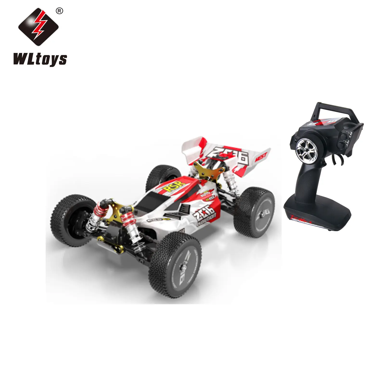 Красный Wltoys радиоуправляемые машинки 1:14 полностью из сплава 60 км/ч высокоскоростные радиоуправляемые машинки 4wd 2,4 ГГц электрические гоночные машины коллекционный автомобиль - Цвет: Красный