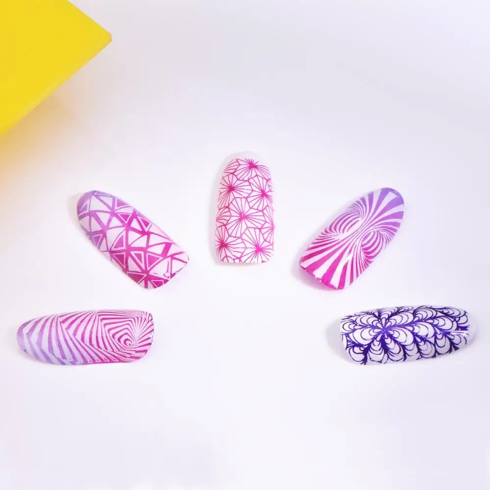 

ShopAnts Stamping Plates Nail Stencil Stainless Steel Fantasy Block Lace Flower Geometric Nail Art Stamp Templates