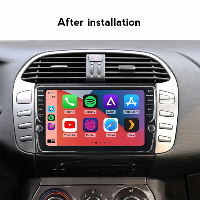 NaviFly K7862C 6G 128G Carplay Android 10 Автомобильный Радио Видео плеер для Fiat Bravo 2007-2012 навигация