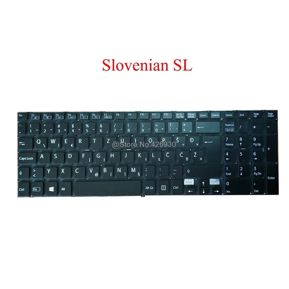 

Laptop Backlit SL GK BG PO Keyboard For SONY For VAIO SVF15A Series 149242211BG Slovenian SL Greek Bulgaria Portugal new