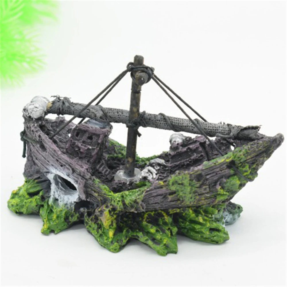 13x5x10cm Украшение для аквариума, полый динозавр, смола, Череп, аквариум, кость, орнамент, пейзаж, пасхальный камень, разбитая бочка, руины пирата, Boate - Цвет: 13x5x10cm