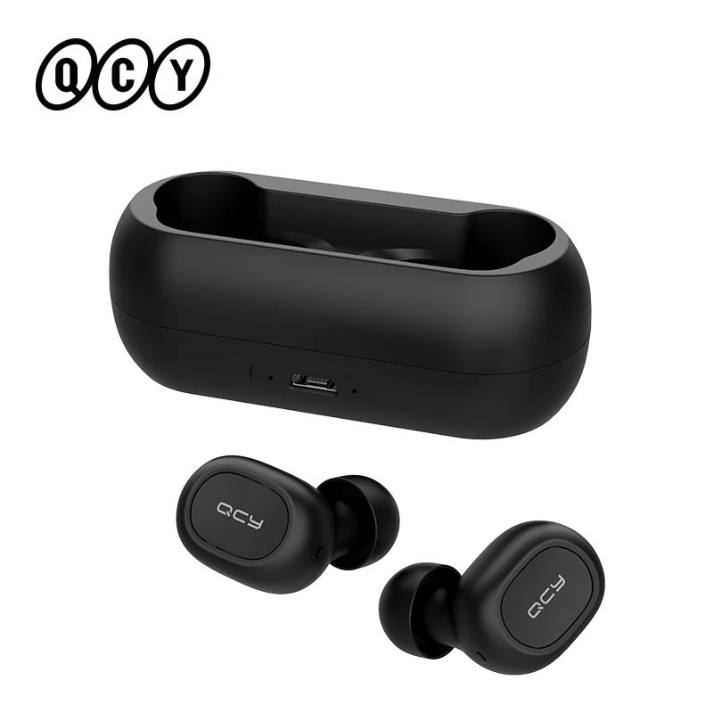 QCY T1C 5 0 TWS Bluetooth наушники мини стелс 3D стерео Беспроводная гарнитура с мобильным