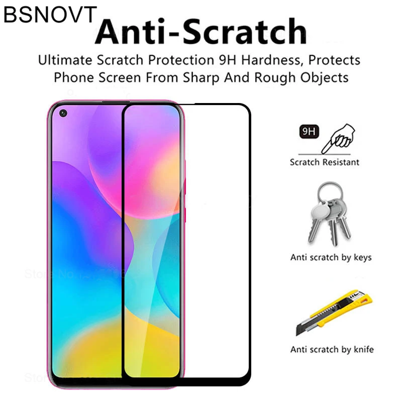 BSNOVT-Protector de pantalla para Huawei Honor Play 3, cristal templado para Honor Play 3, pel&iacute;cula para Honor Play 3, cristal de 6,39 pulgadas, 2 uds.-1