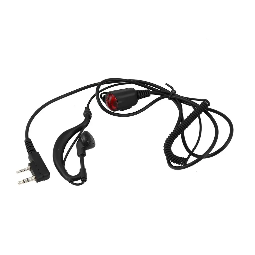 2 Pin наушники с микрофоном Ptt наушник гарнитура для Kenwood Walkie talkie Baofeng Uv5r 888 S радио |