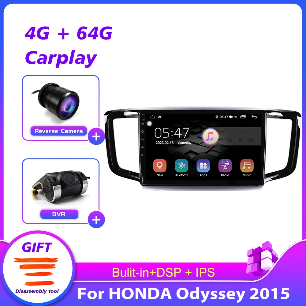 Car Auto Audio Radio Head Unit Vertical Screen Gps FOR Honda Odyssey 2015 Multimedia Video Player Autoradio Navigation | Автомобили и