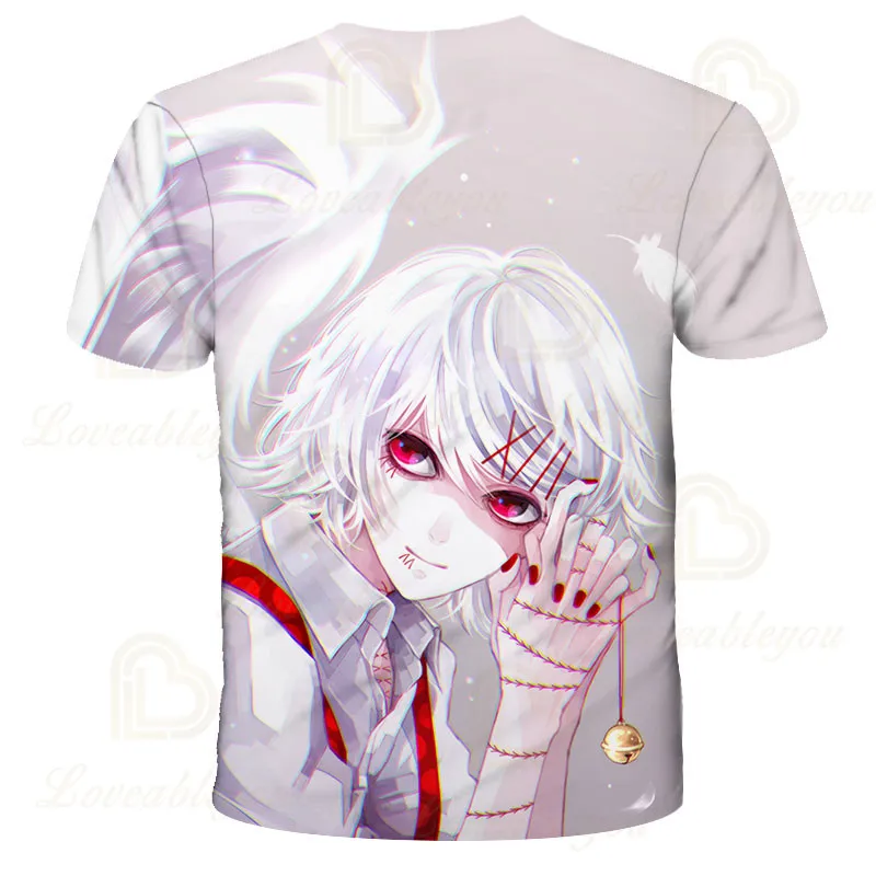 

New Tokyo Ghoul 3D Print Harajuku Style T-shirt Anime Men T-shirt Loose Short Sleeve Top Summer Casual Clothes Comics Custom