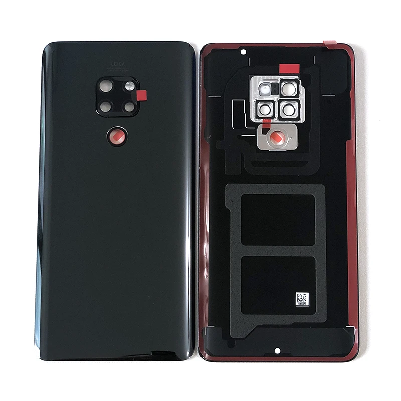 Original For 6.53" Huawei Mate 20 Axisinternational Glass Back Battery Cover Case Housing+Camera Frame+Glass Lens+3M Sticker
