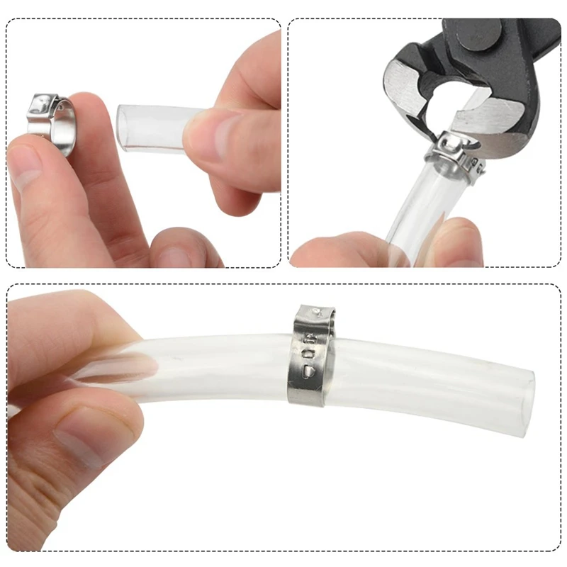 70 шт./компл. одиночный зажим для обжимного шланга одиночные зажимы одинарный