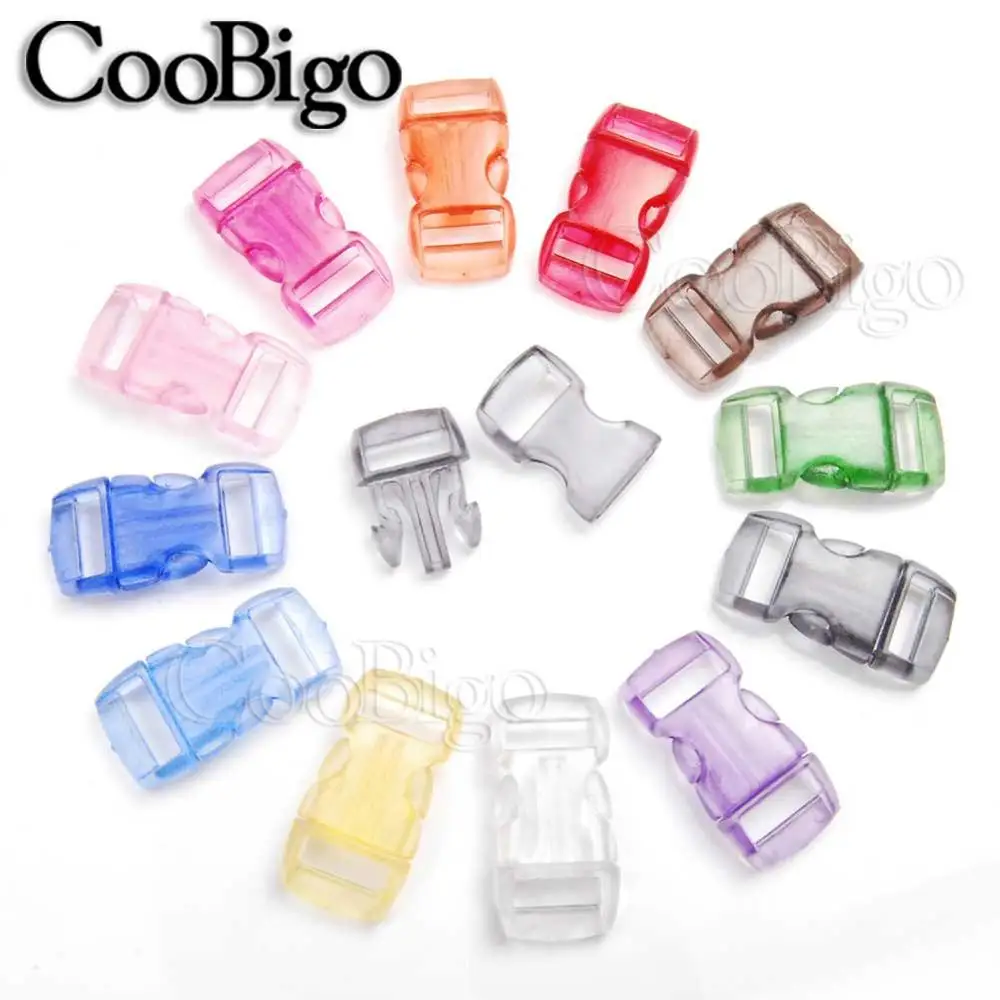 Colorful Jelly Clear Curved Side Release Mini 3/8