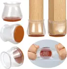 Чехлы на ножки стула, мягкие силиконовые накладки для защиты мебели, противоскользящие, 162432 шт.