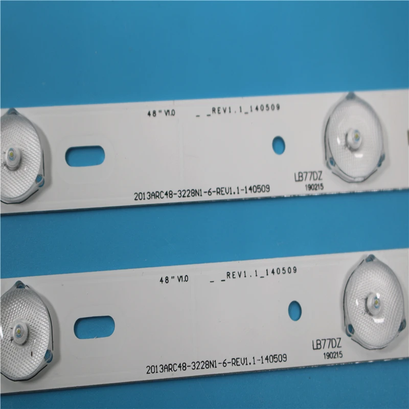 10 шт./компл. 525 мм Светодиодные ленты для samsung LE48A5000 2013ARC48 3228N1 48VLE5421BG B48-LW-5433 A48-LB-6436