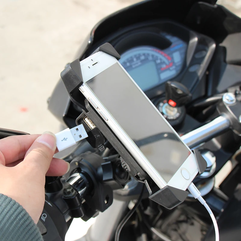 MOTOWOLF Motorcycle Phone Holder Usb Charging Charger Support Telephone Moto Quad Lock For Kawasaki Yamaha Suzuki Honda BMW KTM |