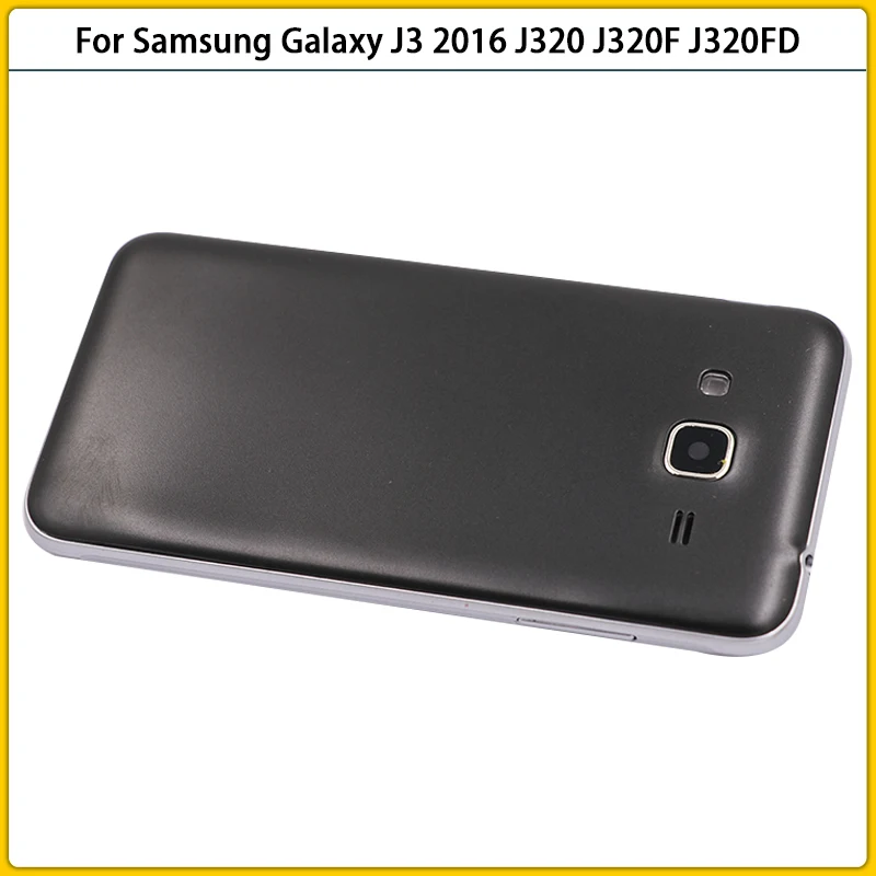 

New J320 Full Housing Case For Samsung Galaxy J3 2016 J320 J320F J320FD Battery Cover Door Rear Back Cover Middle Frame Replac