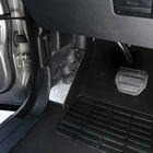 Подставка для ног из алюминиевого сплава, серебристая накладка на педаль, Стикеры для стайлинга автомобиля для Land Rover Range Rover Sport L320 05-08, автомобильные аксессуары