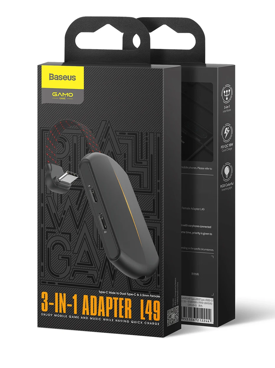 Baseus 2 в 1 usb c адаптер аудио зарядка конвертер для samsung s9 huawei xiaomi 9 usb type c 3,5 мм разъем для наушников адаптер игры