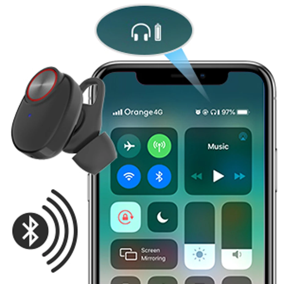 Беспроводные наушники UTRAI Bluetooth 5,0 Ture, беспроводные стерео наушники, гарнитура TWS HIFI, бас с микрофоном, Спортивная игровая гарнитура