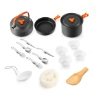 Новый набор посуды YofeiL для открытого воздуха, посуда для кемпинга, многофункциональная посуда для пикника, складная посуда, чайник, сковорода, горшок для тушения