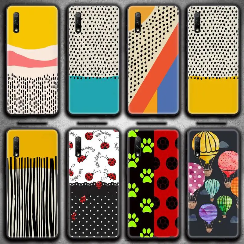 

Polka Dots Phone Case For Huawei Nova 6se 7 7pro 7se honor 7A 8A 7C 9C Play