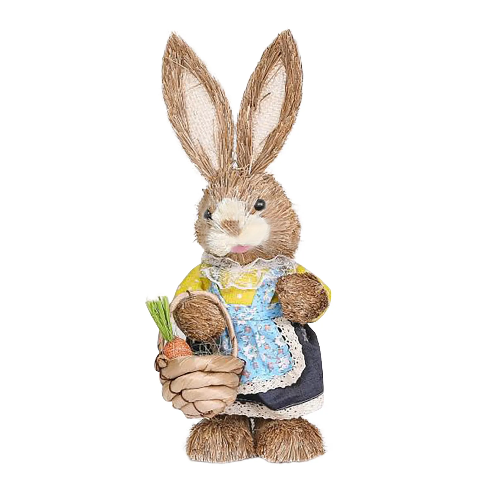 

Easter Simulation Straw Rabbit, Simulation Bunny Easter Decoration, Spring Rabbit Figurine For Table Top Home Decoration