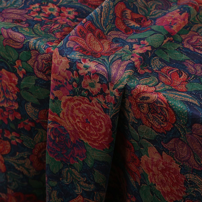 Новинка весна-лето 18 шелковая ткань из 100% шелка для женщин платье газовая Guangdong