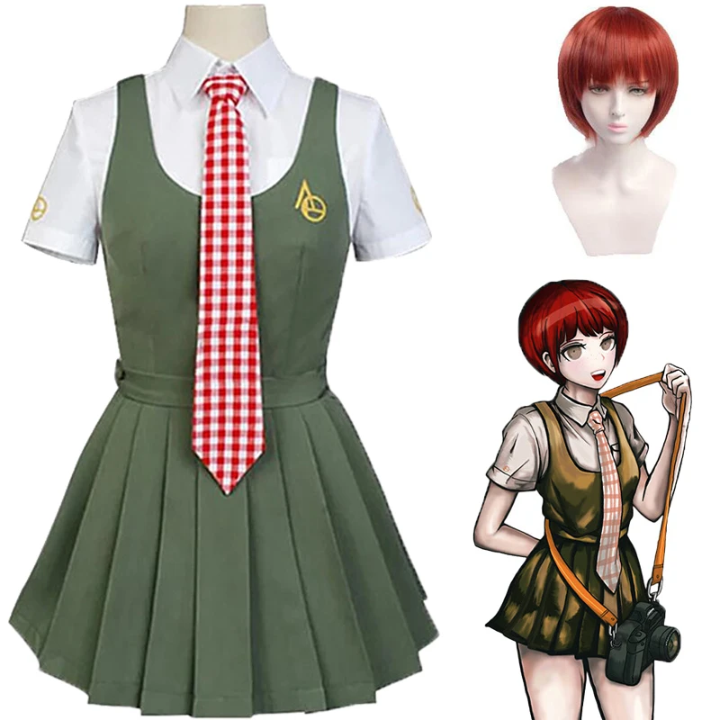 

Danganronpa Koizumi Mahiru Cosplay Japanese Uniform Sailor Suit Wigs Dress Girls Anime Clothing Halloween Party Costume
