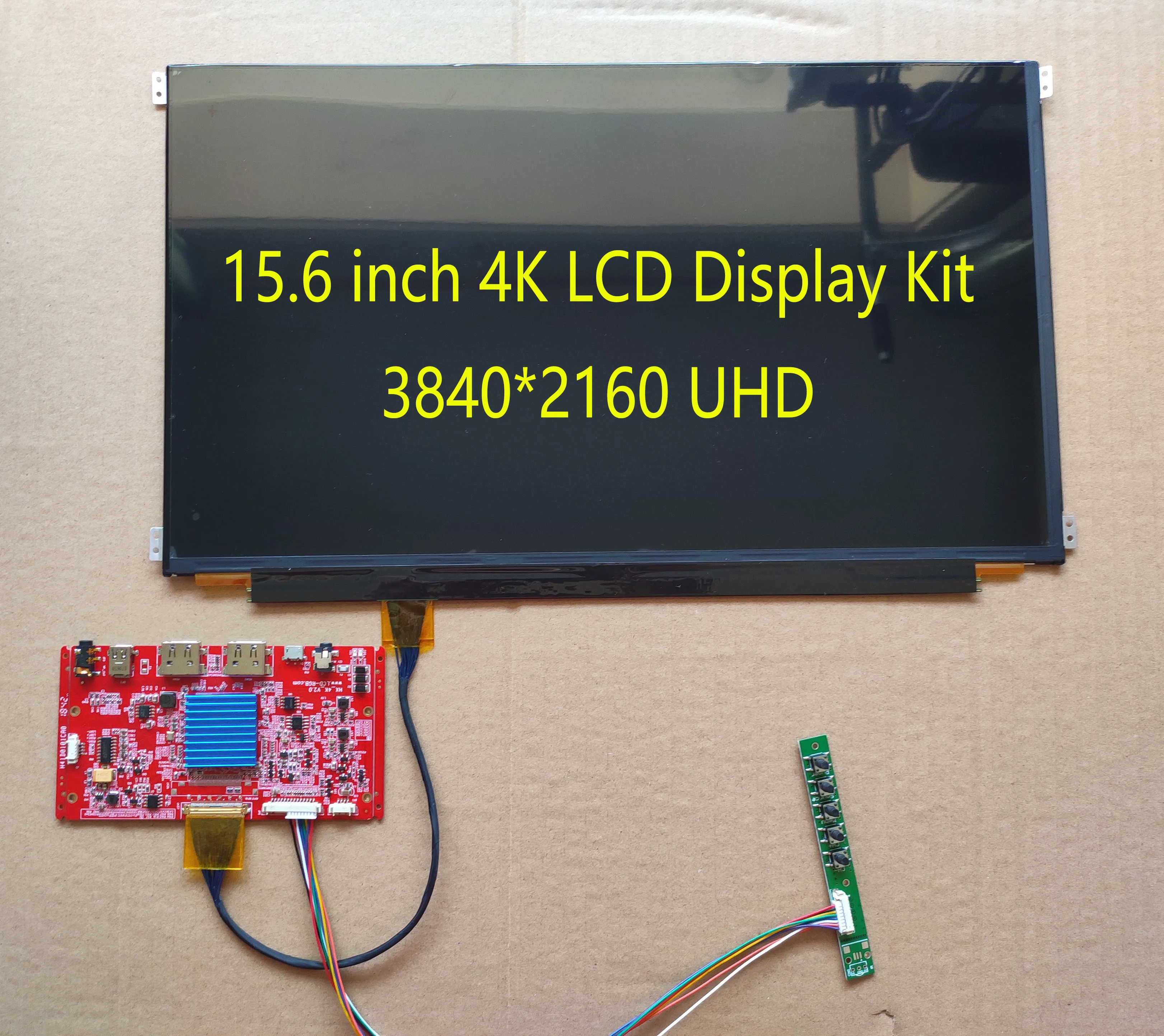 15 6 4K 3840*2160 UHD HDMI дисплей с ультратонкой платой драйвера 10 пальцев сенсорный экран