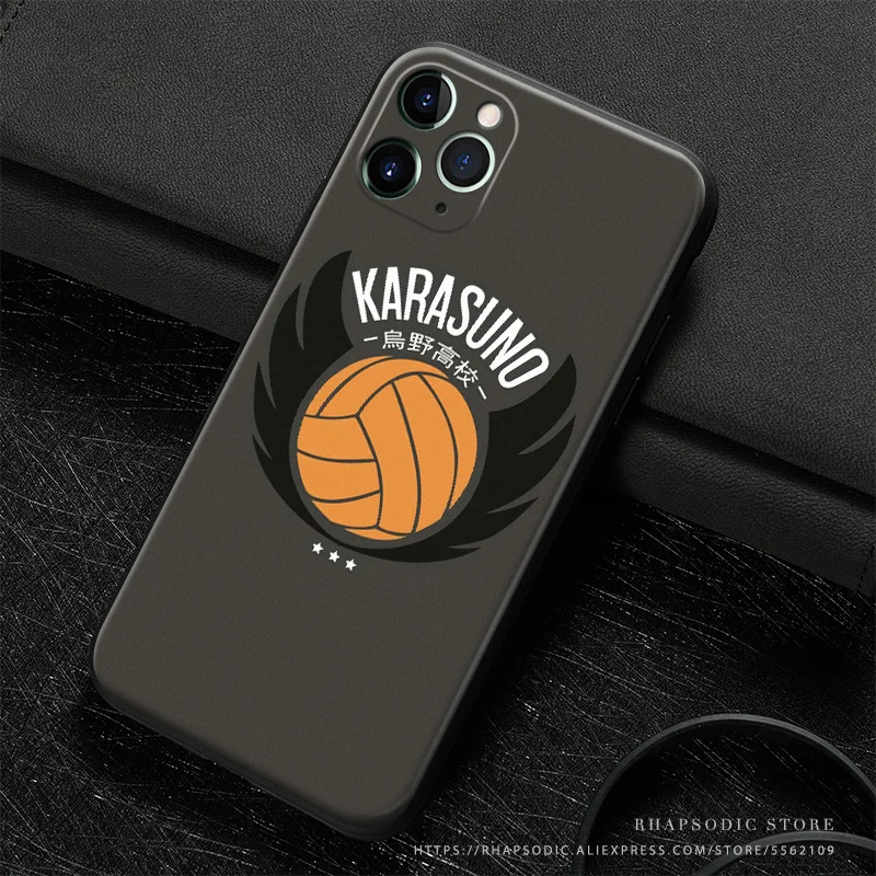 karasuno high haikyuu anime soft silicone tpu phone case cover shell for iphone se 6 6s 7 8 plus x xr xs 11 12 mini pro max free global shipping
