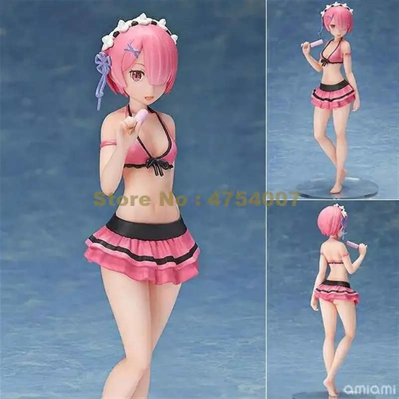 Экшн фигурка аниме re: жизнь в другом мире от нуля Рем Рам мороженое сексуальное