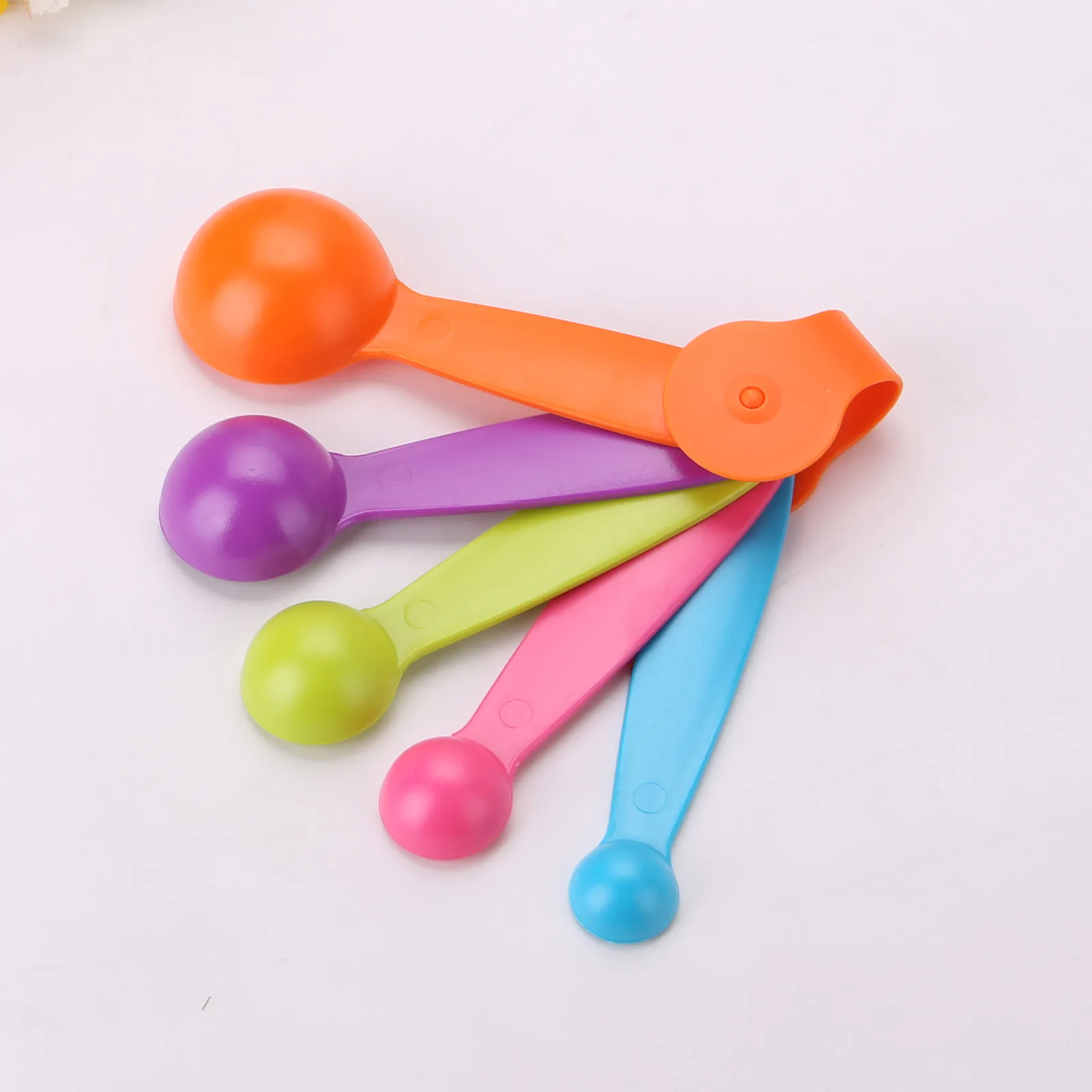 Супер полезные Красочные 5 шт. мерные ложки кухонные инструменты измерение чашки