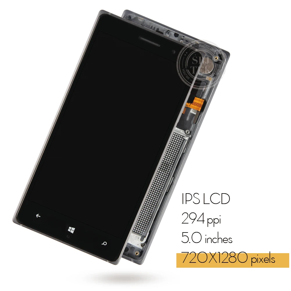Оригинальный 5 &quotIPS Дисплей чехол с подставкой и отделениями для карт NOKIA Lumia 830 LCD
