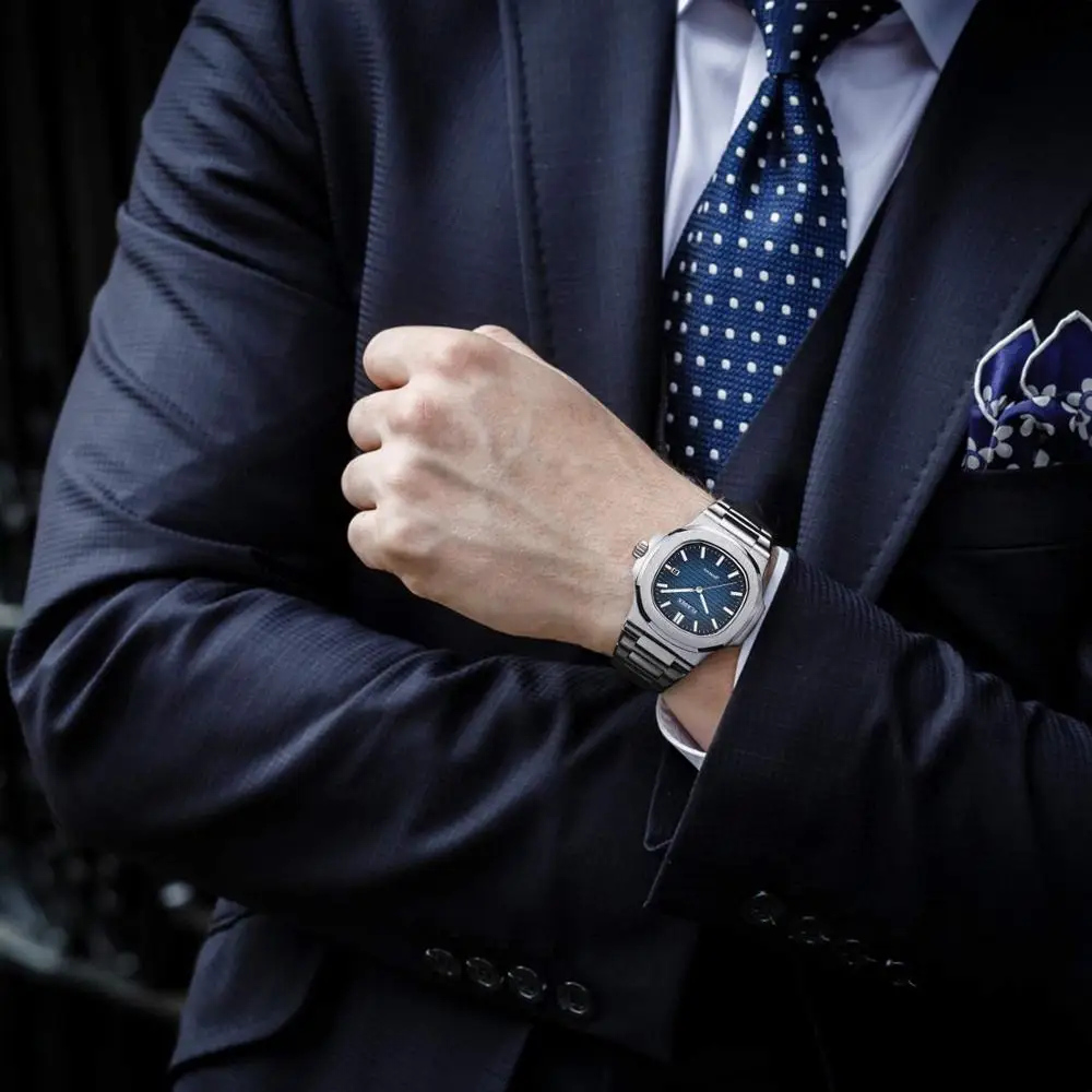 

New PLADEN Brand Men Watches Luxury Full Steel Strap Business Watch Fashion Design Sport Military Clock Waterproof Montre Homme