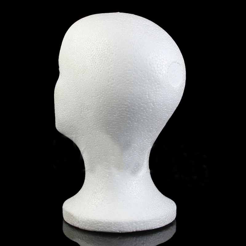 

Female Foam Wig Hair Hat Glasses Display Mannequin Manikin Styrofoam Head Model
