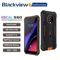 blackview oscal s60 ip68 waterproof 5 7 inch screen rugged phone 3gb16gb smartphone 4980mah android 11 mobile phone otg
