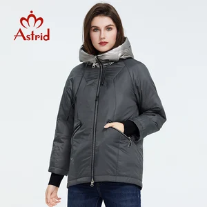 Куртка женская короткая, с капюшоном, на весну, 2021