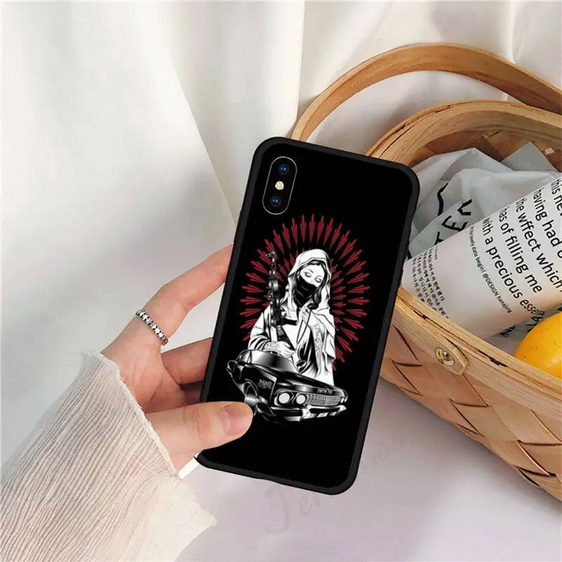 

AK47 Gun Black aesthetics Phone Case for iPhone 11 12 pro XS MAX 8 7 6 6S Plus X 5S SE 2020 XR
