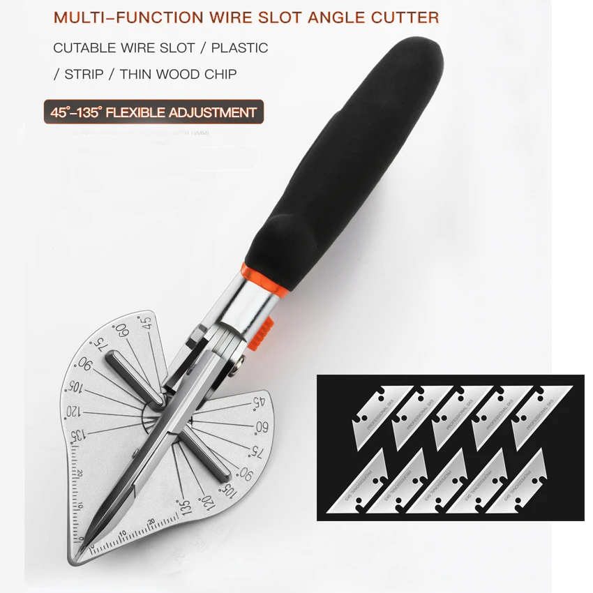 Угловой нож 45-135 градусов угловой резак для каналов Сантехнический инструмент