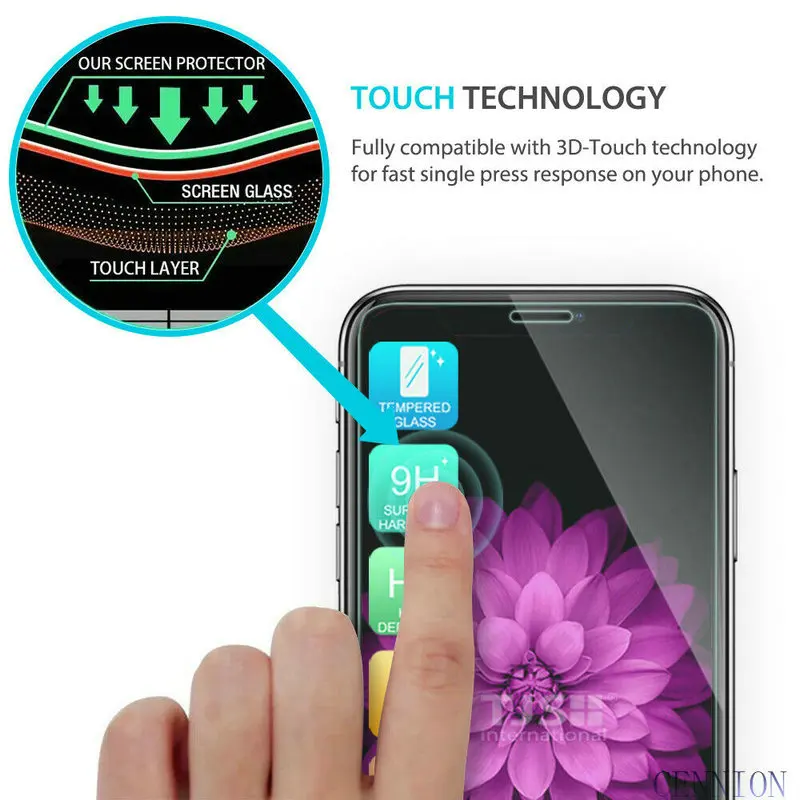 2.5D 0.3mm Tempered Glass Screen Protector for iPhone 13 12 mini 5.4 6.1 pro max 6.7 inch XR XS Max X Xs 8 7 6s plus 5s SE 100