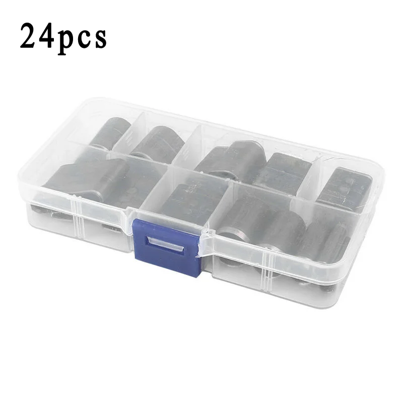 24 формы пробивая отверстие полый резак перфоратор кожа ремесло металлический