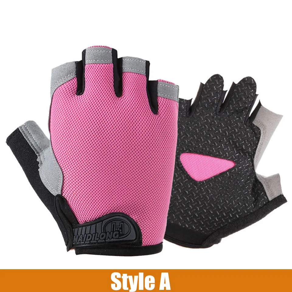 

Silicone Anti-slip Anti-sweat Cycling Gloves Men Women Half Finger Gloves Breathable Anti-shock Sports Bike Bicycle Glove D40