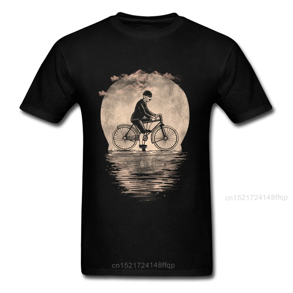 Мужская футболка с черепом Live To Rider Ретро стиль одежда Луной летние хлопковые