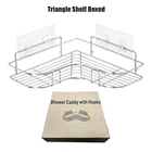Стойка для хранения из нержавеющей стали, прочная треугольная настенная полка певицы без отверстий, держатель для ванной, кухни, спальни